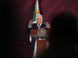 En conferencia mañanera de hoy, el Mandatario federal llamó a la población a cuidar el consumo de electricidad y de agua. EFE / J. Méndez