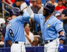 Las Rayas derrotaron a los Medias Rojas de Boston y lograron su victoria número 13 de manera consecutiva. AP/ Ivy Ceballo