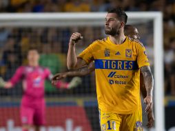 André-Pierre Gignac marcó un doblete en este partido, para llegar a 16 goles en su carrera en la Liga de Campeones de la Concacaf. EFE/M. Sierra