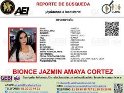Bionce Amaya Cortez desapareció el 9 de abril. ESPECIAL