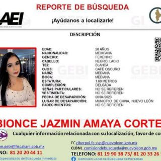 Buscan a joven residente de Texas desaparecida en Nuevo León