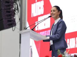 La jefa de Gobierno Claudia Sheinbaum acudió este domingo a Nuevo León. ESPECIAL