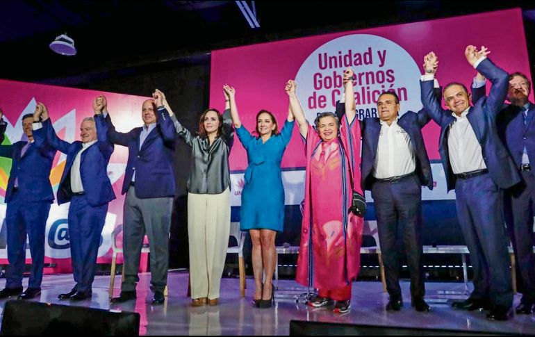 Aspirantes a la candidatura presidencial que también son opositores a Morena participaron en el Foro, que continuará hoy en la CDMX. EL UNIVERSAL