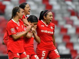 El triunfo ante Rayadas le dio a Toluca la oportunidad de pelear uno de los últimos boletos a la Liguilla de la Liga MX Femenil. IMAGO7/A. Hernández