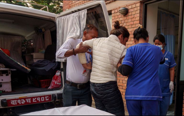 La grieta tiene 50 metros de profundidad. AP/N. Shrestha