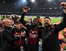 Milan se impuso con marcador global de 2-1 ante el Napoli. EFE/Ciro Fusco
