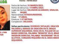 La joven fue vista por última vez en un cíber y papelería. SUN