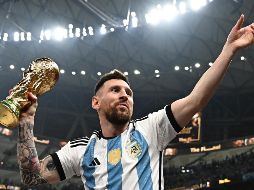 Lionel Messi, jugador del PSG de la Liga de Francia, acabó el Mundial de Qatar 2022 con siete goles. AFP / ARCHIVO