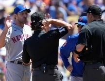 Cinco relevistas de los Mets cumplieron con la tarea tras la expulsión de Scherzer, quien enfureció ante la decisión del umpire Phil Cuzzi. AP/A. Landis