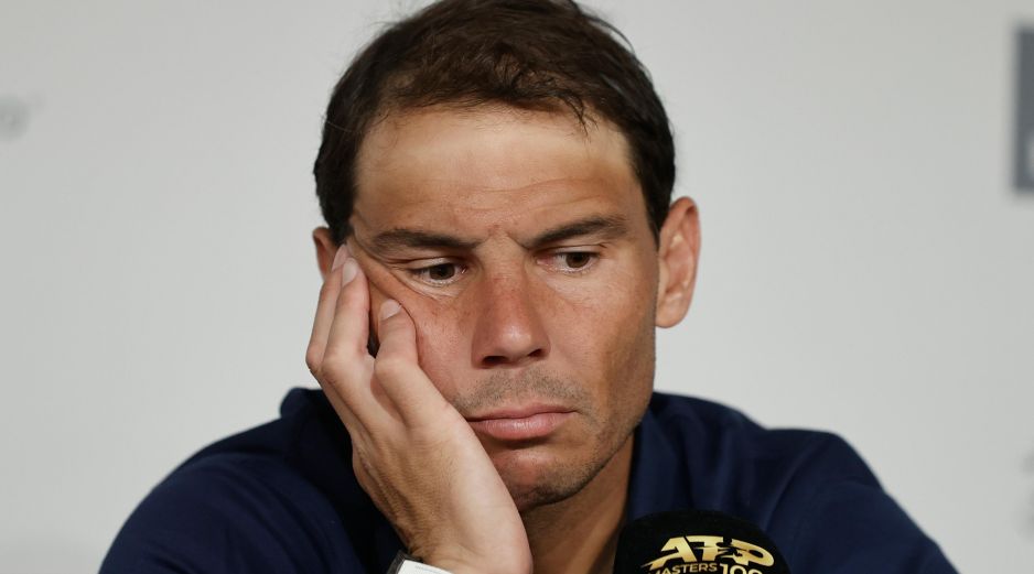 Rafael Nadal, de 36 años, no mencionó la posibilidad de recuperarse a tiempo para Roland Garros, el Grand Slam en arcilla que comienza el 28 de mayo. EFE / E. Naranjo