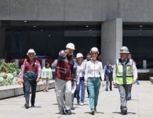 Claudia Sheinbaum recorrió la obra en el AICM. ESPECIAL