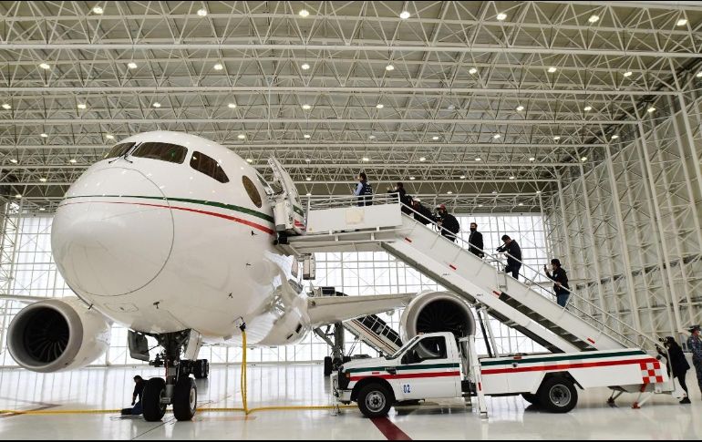 El avión presidencial fue adquirido por el expresidente Felipe Calderón en 2012. EFE/ ARCHIVO