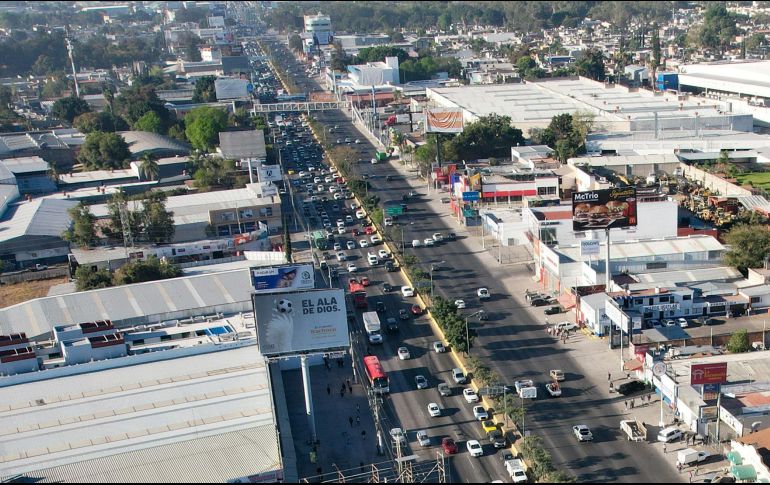 Se espera que el tráfico disminuya en López Mateos con estas nuevas medidas. EL INFORMADOR/ ARCHIVO