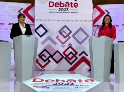 Delfina Gómez y Alejandra del Moral, candidatas a la gubernatura del Edomex. ESPECIAL