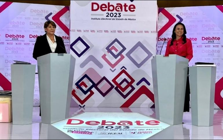 Delfina Gómez y Alejandra del Moral, candidatas a la gubernatura del Edomex. ESPECIAL