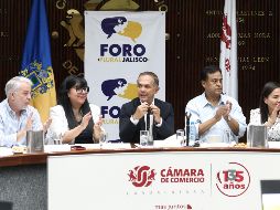 La sesión extraordinaria del Foro Plural se llevó a cabo en la Cámara de Comercio. EL INFORMADOR/ ALONSO CAMACHO