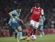 Bukayo Saka hizo el gol del empate 3-3 al minuto 90. AP/K. Wigglesworth