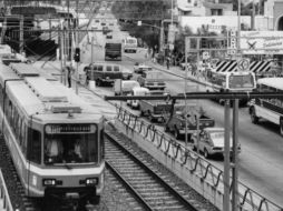 El Tren Ligero a principios de los 90. EL INFORMADOR/ ARCHIVO