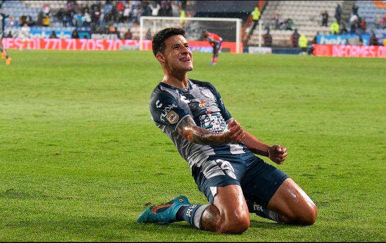 Ilian Hernández  marcó el gol de la victoria para los Tuzos. IMAGO7/J. Sánchez