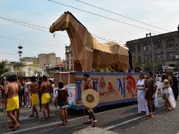 Con efigies equinas se evocó un pasaje de la Odisea. EL INFORMADOR/A. Navarro