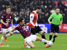 Santiago Giménez sigue siendo todo un referente del Feyenoord. EFE/Olaf Kraak