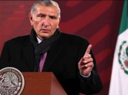 Adán Augusto López, secretario de Gobernación, estuvo hoy en La Mañanera. ESPECIAL