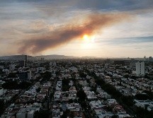 Debido a tres incendios forestales hay contaminación ambiental en Guadalajara, Zapopan y Tala. EL INFORMADOR/ ARTURO NAVARRO