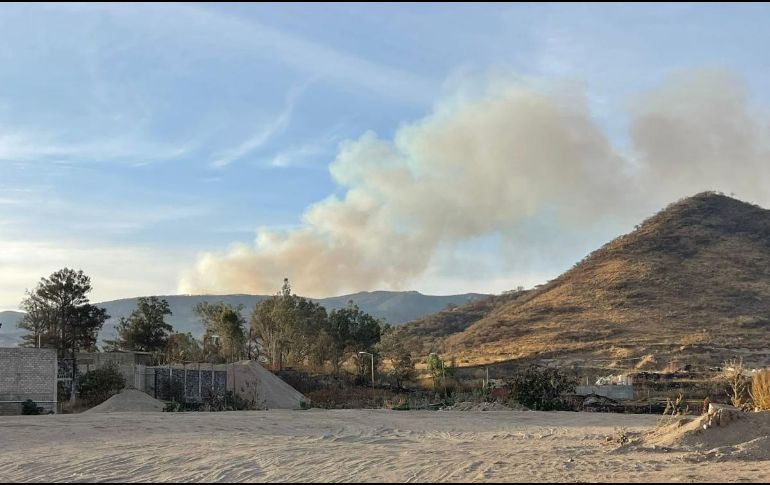 El nuevo incendio se registra en el ANP de La Primaver en el paraje El Poleo/Campamento Baeza, en Tala. ESPECIAL