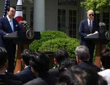 El presidente de Corea del Sur visitó esta semana la Casa Blanca y firmó convenios para la desnuclearización. AFP