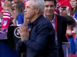 Javier Aguirre agradeció la ovación de afición del Atlético de Madrid. ESPECIAL