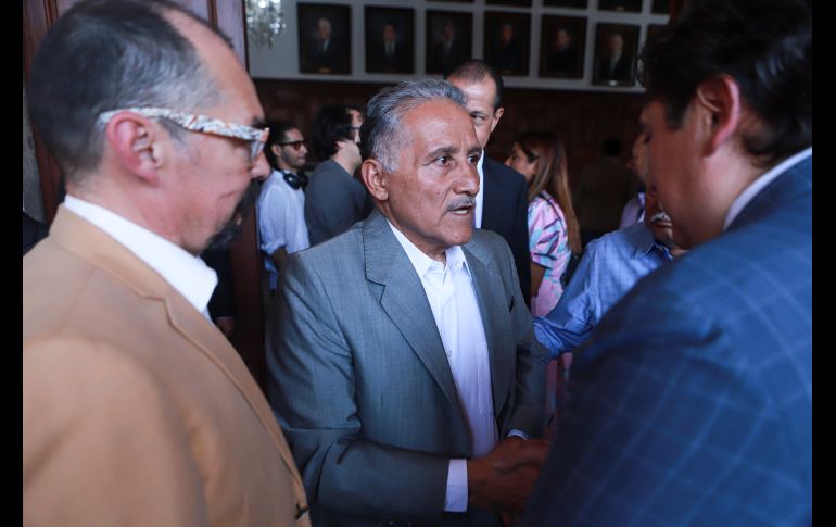 En su discurso el mandatario destacó el papel que Zamora Jiménez ha desempeñado en la política de Jalisco y del País, ocupando diversos cargos en la función pública. EL INFORMADOR / C. Zepeda