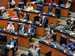 Sesión del Senado en la que se discutió y aprobó la Ley Minera. EL UNIVERSAL