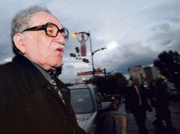 El premio Nobel de Literatura colombiano, a su llegada a la cátedra Julio Cortázar, en la Universidad de Guadalajara. AFP