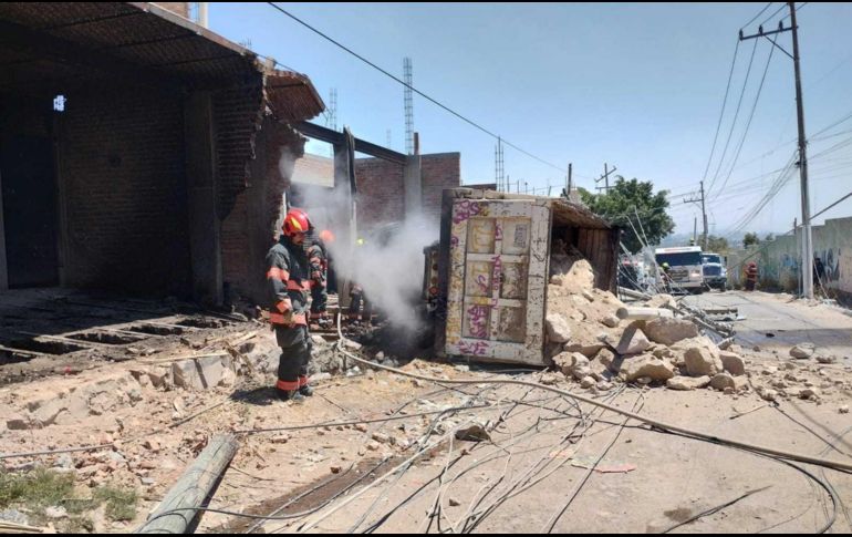 Luego del incidente, solo una persona resultó con lesiones leves. ESPECIAL/Bomberos de Zapopan