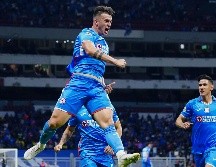 Augusto Lotti hizo un vistoso gol en la victoria del Cruz Azul. IMAGO7/R. Vadillo