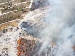 En Tala se registró un incendio en un tiradero. ESPECIAL