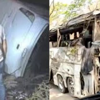 Así quedó el camión tras el accidente hacia Puerto Vallarta que dejó 18 muertos (VIDEO)