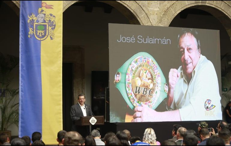 Su legado en el mundo del boxeo es innegable, y es por eso que este jueves se realizó un homenaje en memoria de José Sulaimán, presidente vitalicio del CMB. EL INFORMADOR / C. Zepeda