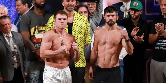 &iexcl;Todo listo! "Canelo" y Ryder libran la b&aacute;scula