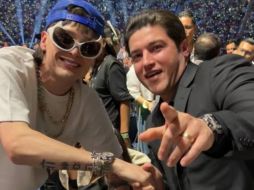 Peso Pluma y Samuel García estuvieron presentes en la pelea del 