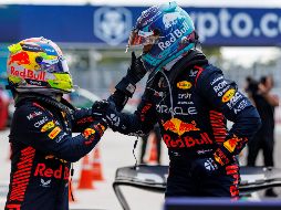La lucha por el triunfo en el GP de Miami entre Verstappen y Pérez fue emocionante. AP/Matias J. Ocner