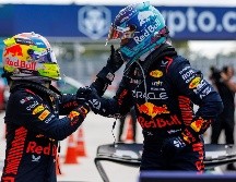 La lucha por el triunfo en el GP de Miami entre Verstappen y Pérez fue emocionante. AP/Matias J. Ocner