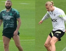 Karim Benzema y Erling Haaland buscan marcar la diferencia. AP/EFE