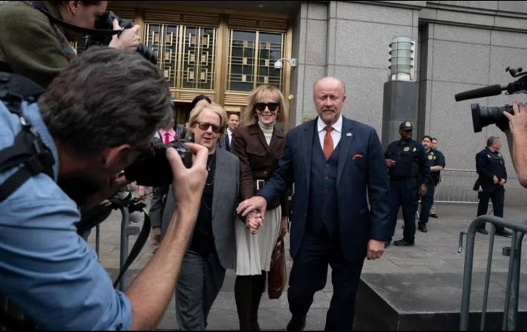 La escritora E. Jean Carroll acusó a Donald Trump de haberla violado. ESPECIAL