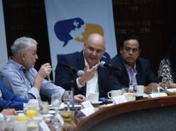 Invitado por Foro Plural Jalisco, Gustavo de Hoyos realizó una conferencia. EL INFORMADOR/ CARLOS ZEPEDA