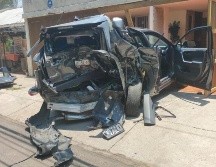 El choque ocurrió en el cruce de Montevideo y Ontario, en la Colonia Providencia, en Guadalajara. ESPECIAL