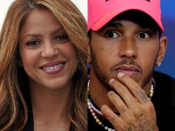 Se rumora que Shakira fue invitada por equipo de de Lewis Hamilton. ESPECIAL / AFP y AP