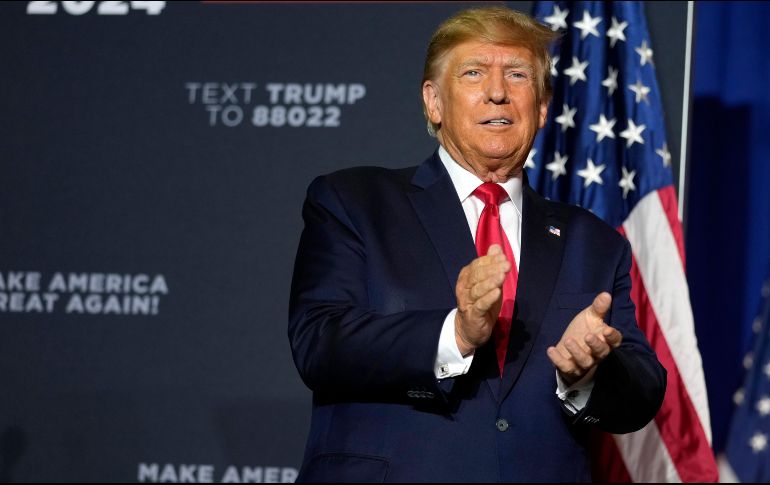 Trump denunció el verdadero sentido del juicio era en realidad político y buscaba entorpecer su candidatura para las elecciones presidenciales. AP/ARCHIVO