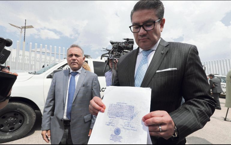 José Gabriel Martín Hernández Rodríguez, abogado de Héctor Palma Salazar, el “Güero Palma”, acudió a una audiencia de su cliente en el penal del Altiplano. EL UNIVERSAL