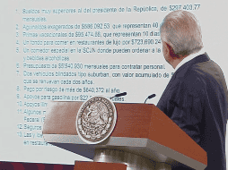 En Palacio Nacional, el Presidente López Obrador enumeró unas cifras que calificó de 